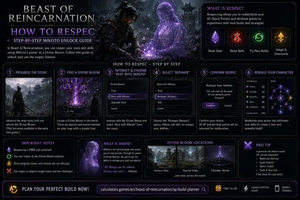 How to Respec in Beast of Reincarnation: Step-by-Step Mikoto Unlock Guide